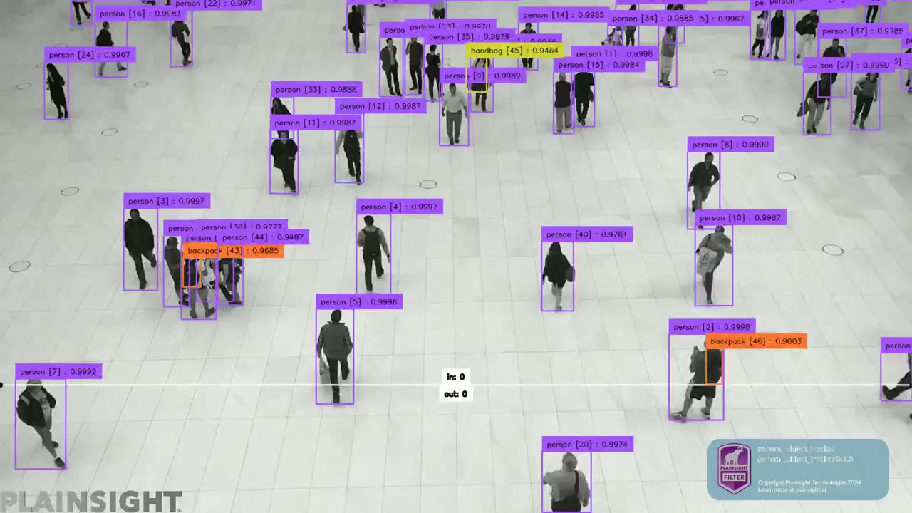 Public transit hub with pedestrian traffic
